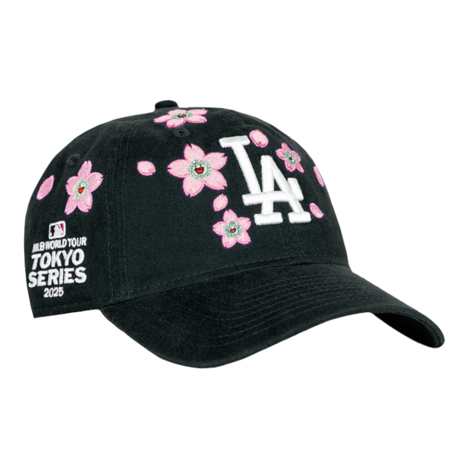New Era x Takashi Murakami x MLB World Tour Tokyo Series 2025 New Era 9TWENTY Dodgers Strapback Hat 'Black' 22708-BLAC-DGRS
