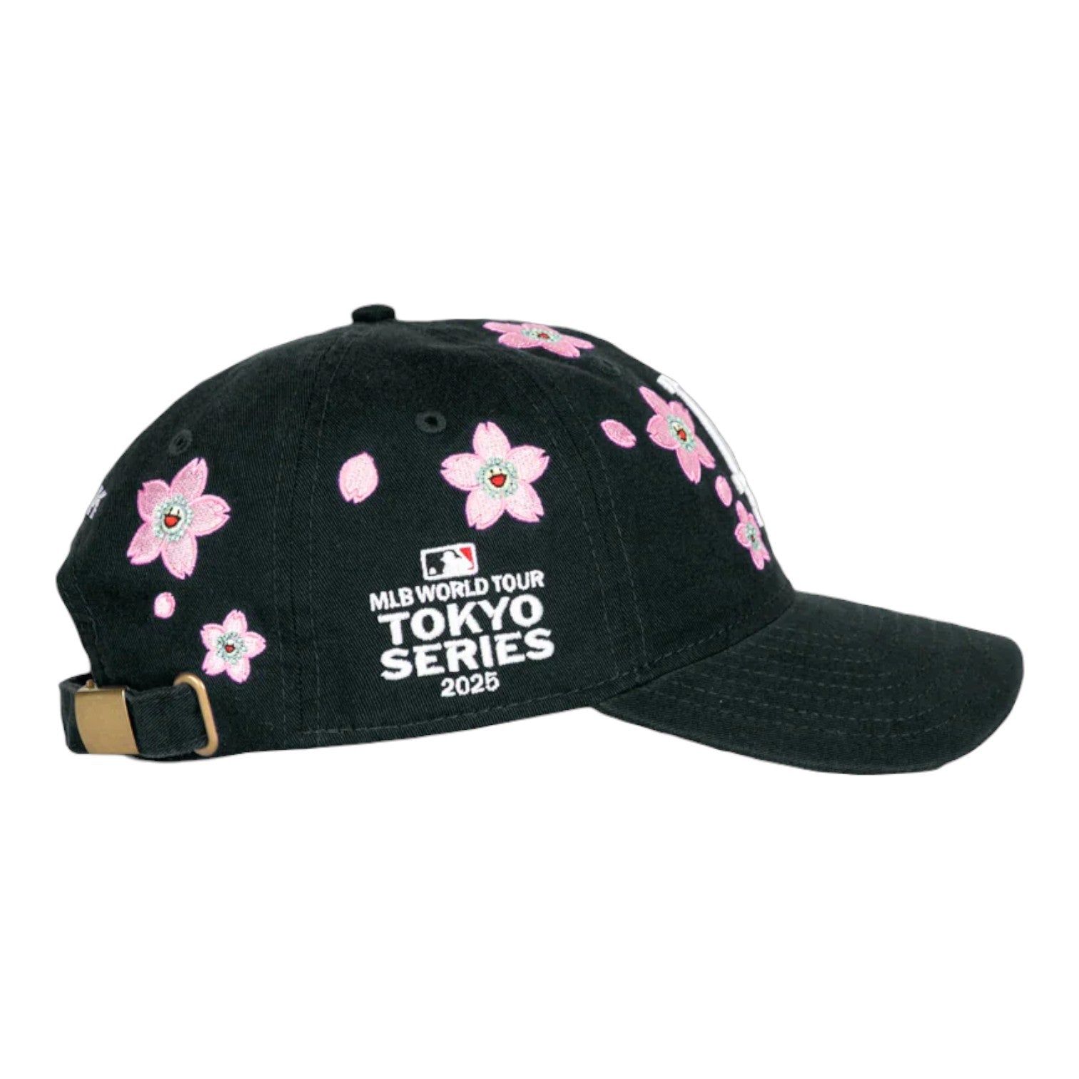 New Era x Takashi Murakami x MLB World Tour Tokyo Series 2025 New Era 9TWENTY Dodgers Strapback Hat 'Black' 22708-BLAC-DGRS