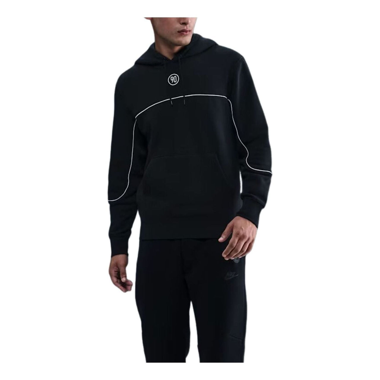 Nike Club Total 90 Soccer Pullover Hoodie 'Black' HV3509-010