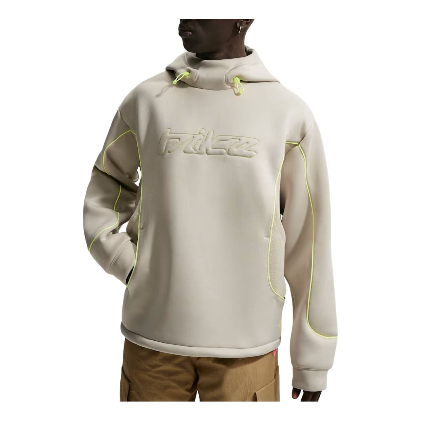 Nike Project F.R.O.G. Bubble Mesh Pullover Hoodie 'Cream II Black' IF1296-236