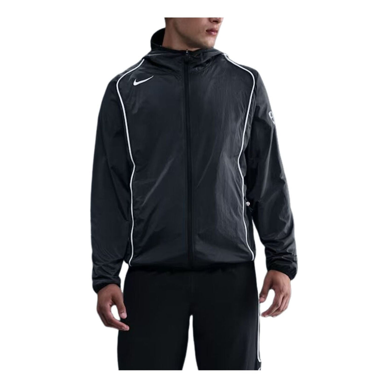 Nike Total 90 Repel Soccer Full-Zip Jacket 'Black LT Smoke Grey Sail' HV6406-010