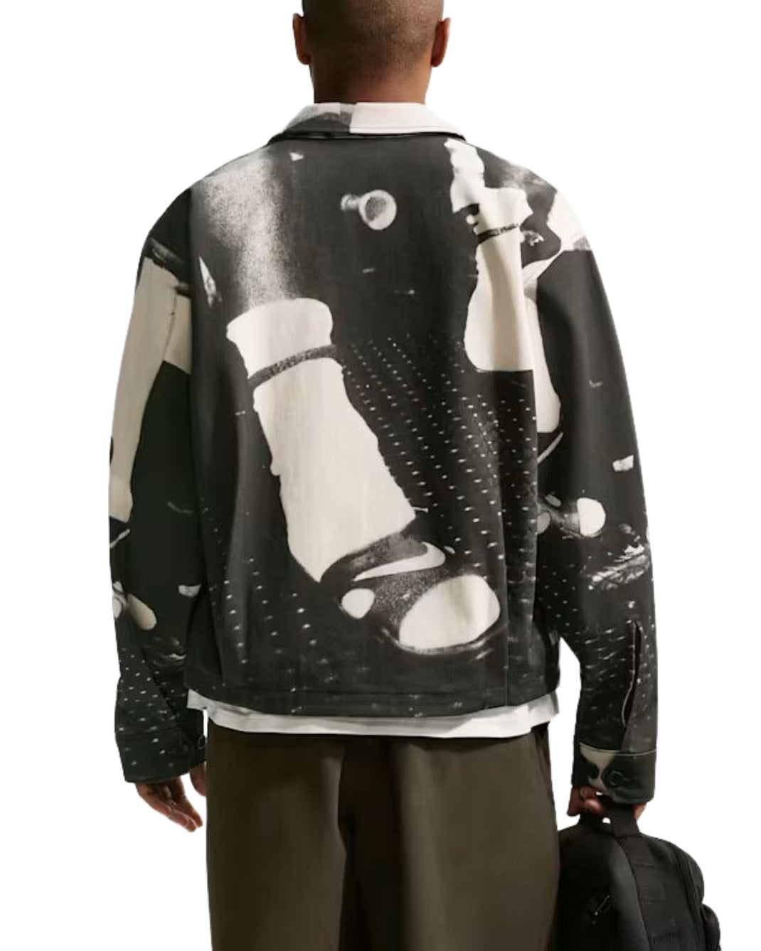 Nike Life Field Sport Jacket 'Black White' IF1256-010