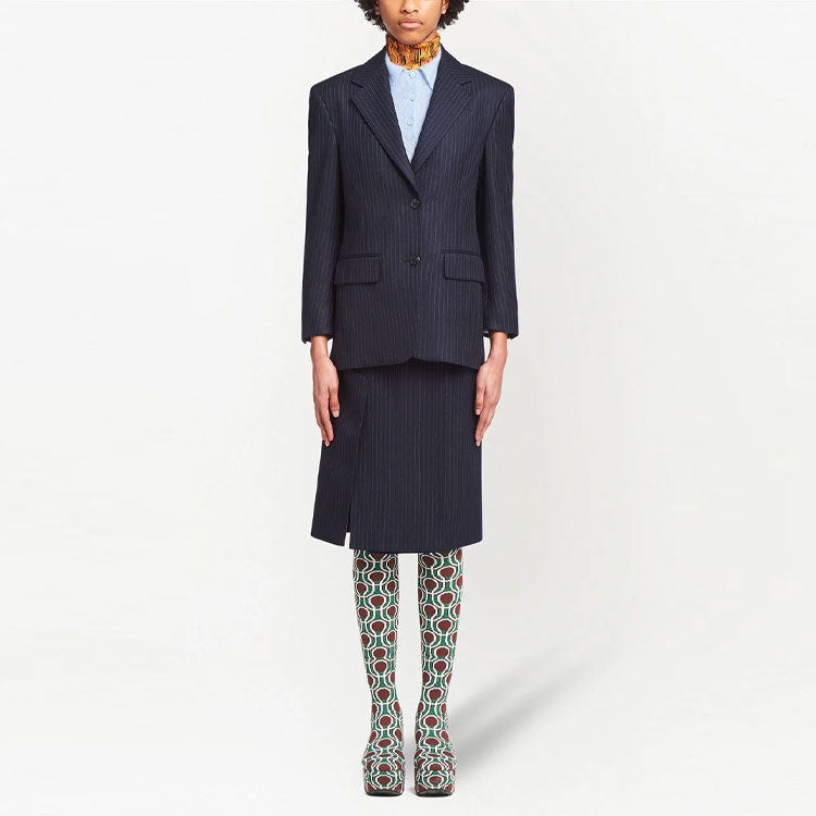 PRADA Business Suits Women's Navy Blue