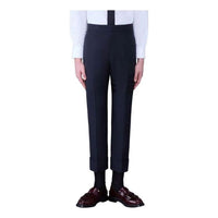 THOM BROWNE Plain Wwave 4-Bar Backstrap Trouser 'Dark Blue' MTC001A06146420