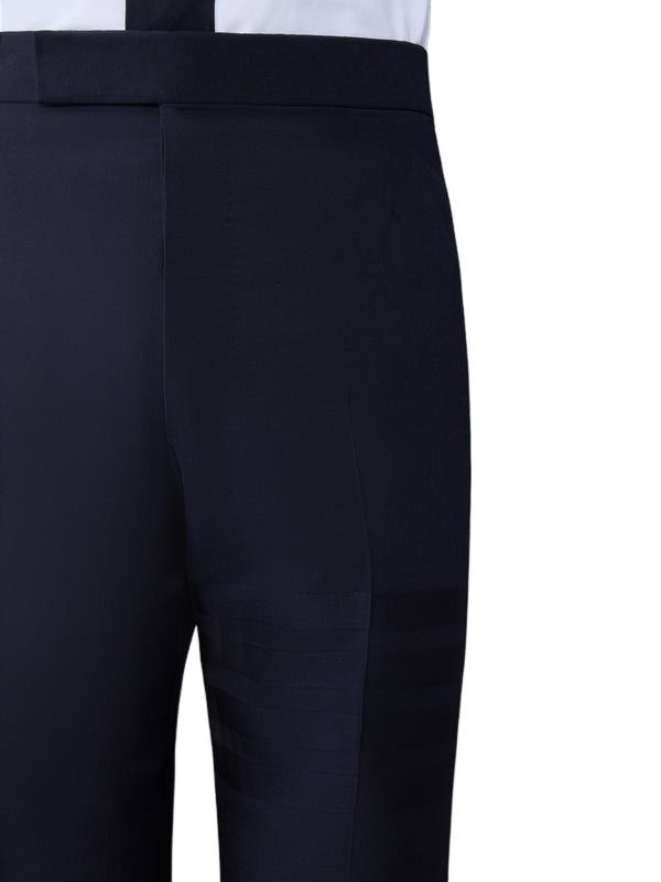 THOM BROWNE Plain Wwave 4-Bar Backstrap Trouser 'Dark Blue' MTC001A06146420
