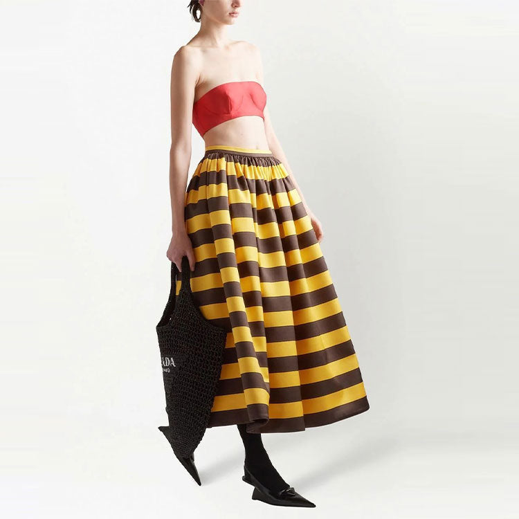 PRADA SS22 Casual Long Skirts Women's Tawny