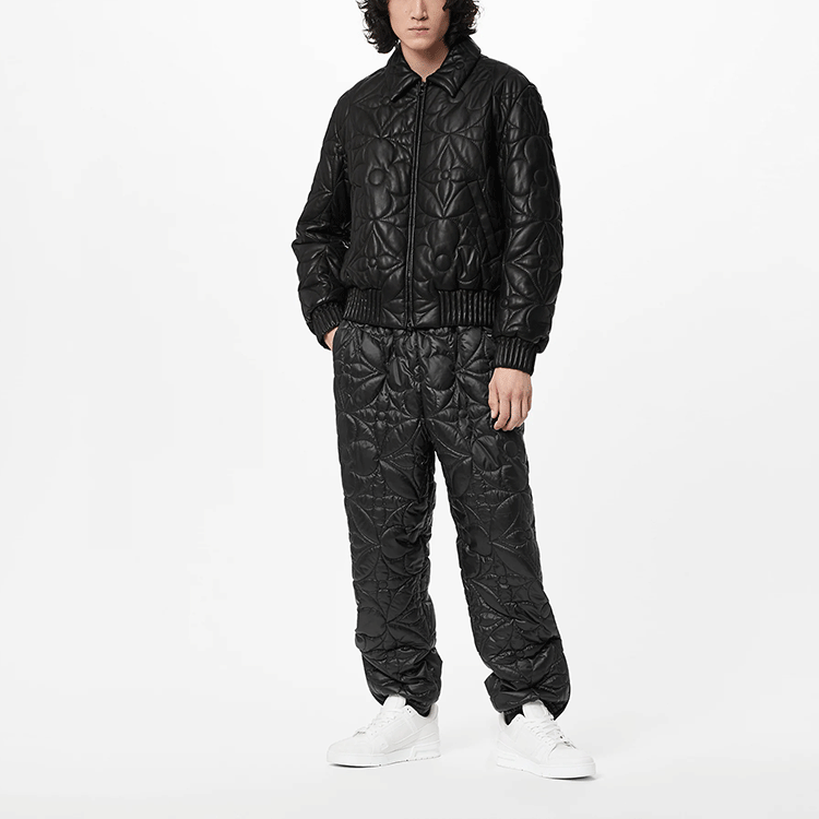 LOUIS VUITTON New Quarterly Products Of LV Leather Jackets Men Black