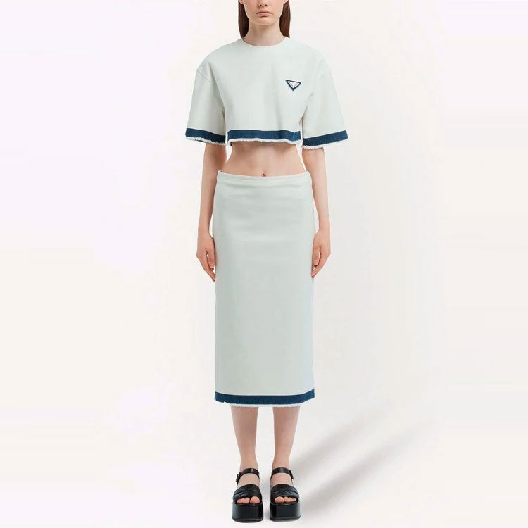 PRADA Crop Tops Women's White