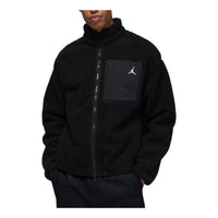 Air Jordan Flight Mountainside Faux Fur Jacket 'Black White' HV0778-010