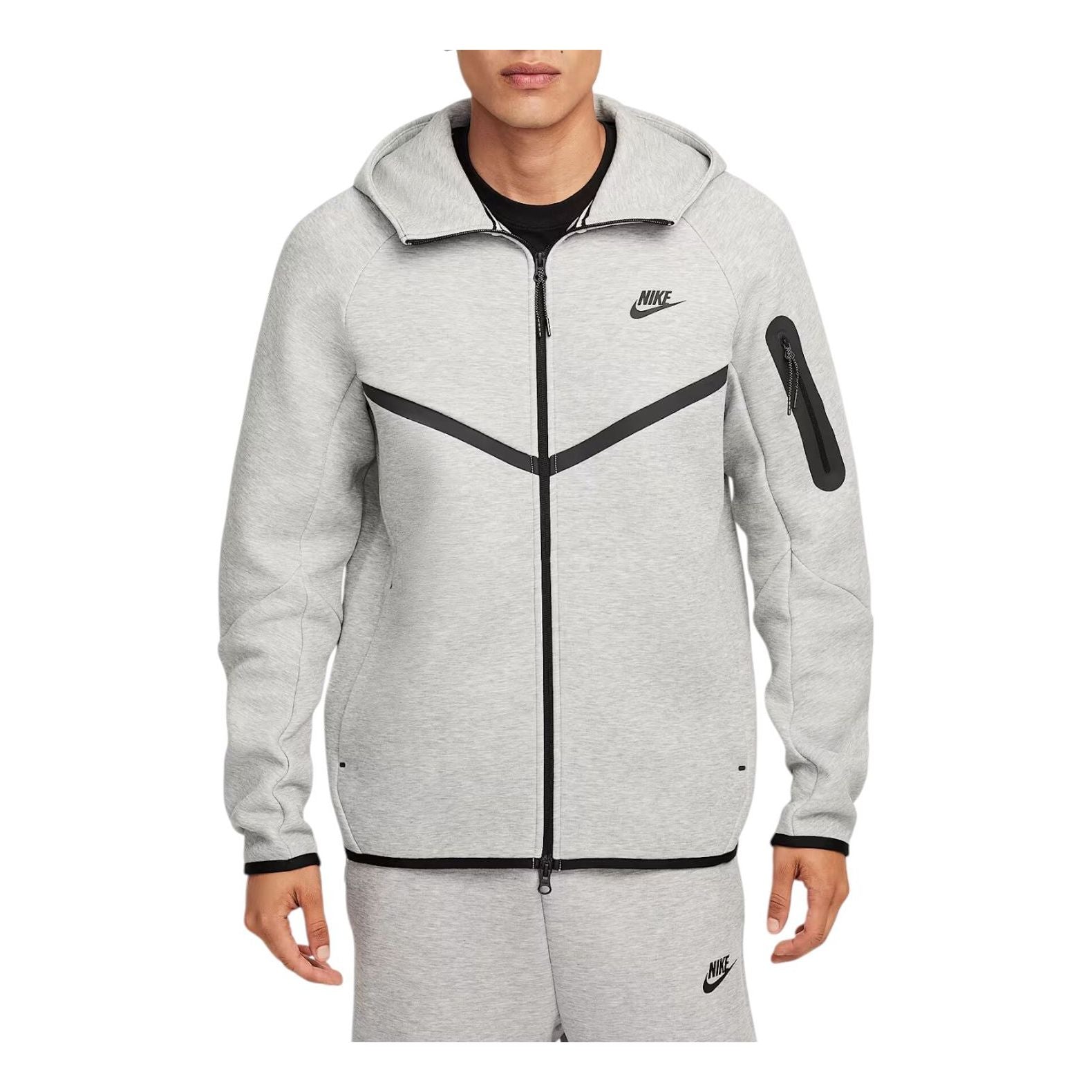 Nike Tech Fleece Windrunner Full-Zip Jacket 'Dark Grey Heather Black' HV0949-063