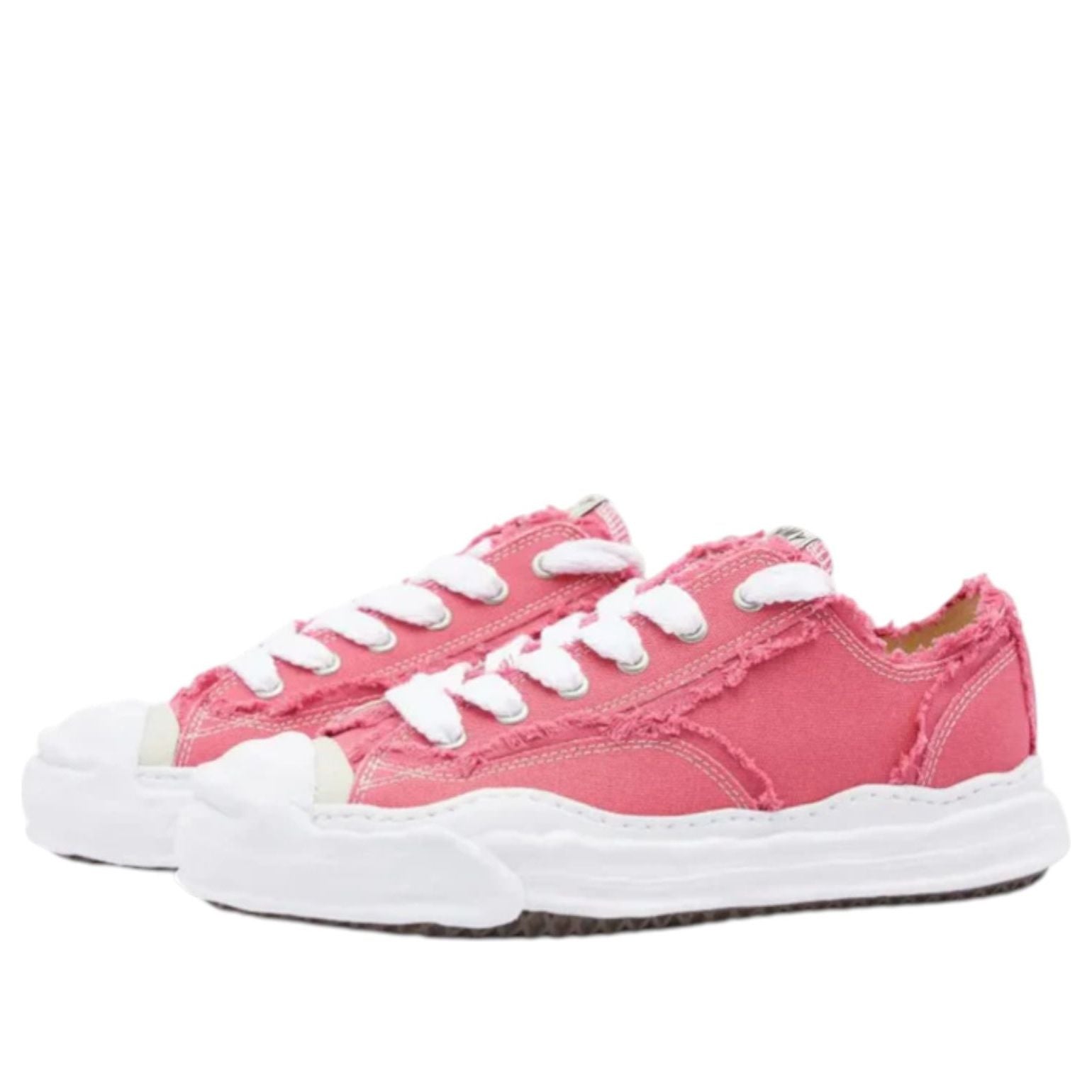 Maison MIHARA YASUHIRO Hank Og Sole Canvas Low-Top 'Frayed Pink' A14FW714-PINK
