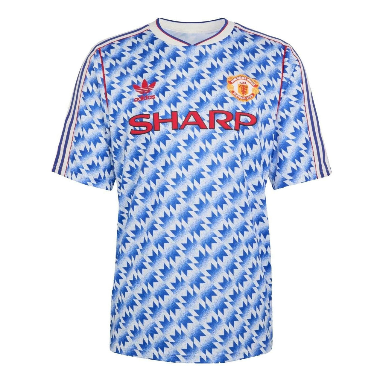adidas Manchester United Away Jersey 90 Asia Sizing 'Blue' JM5495