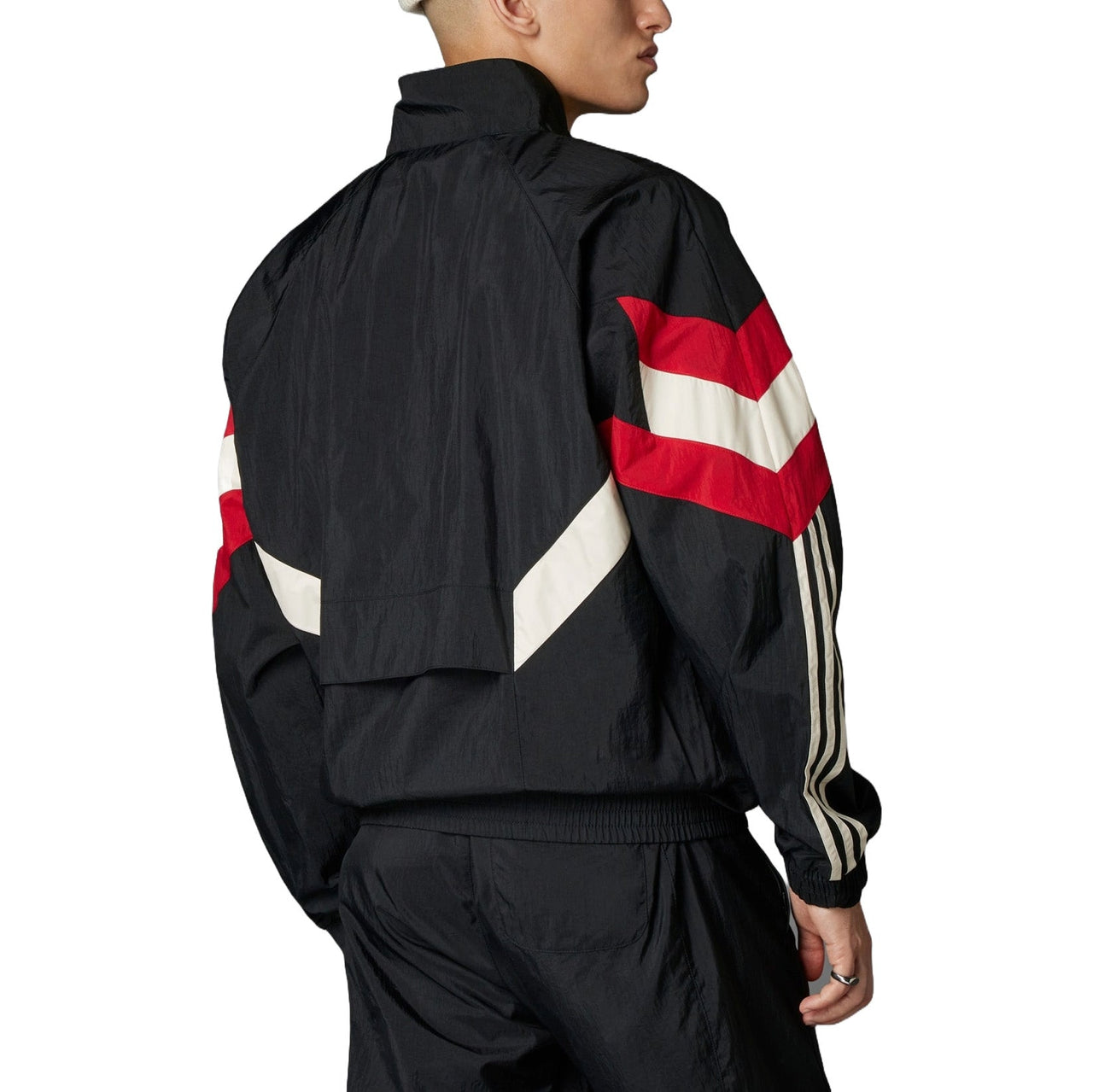 adidas Manchester United Originals Track Jacket Asia Sizing 'Black Red' IS6525