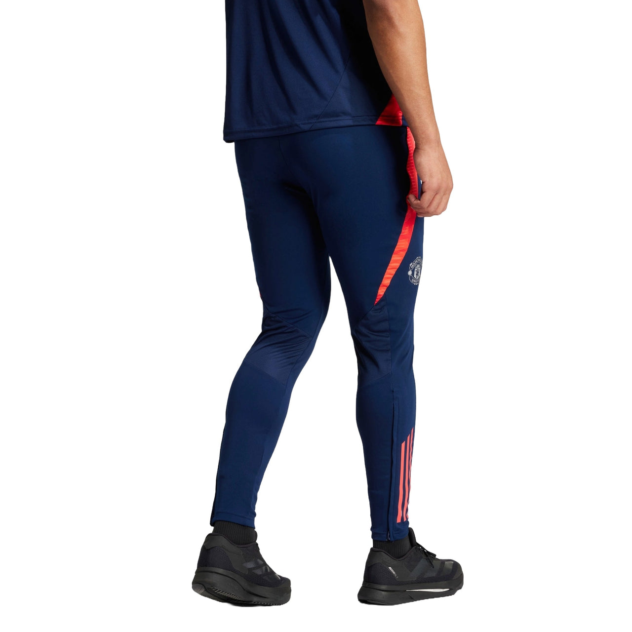 adidas Manchester United Tiro 24 Training Football Pants Asia Sizing 'Blue Orange' IT2012