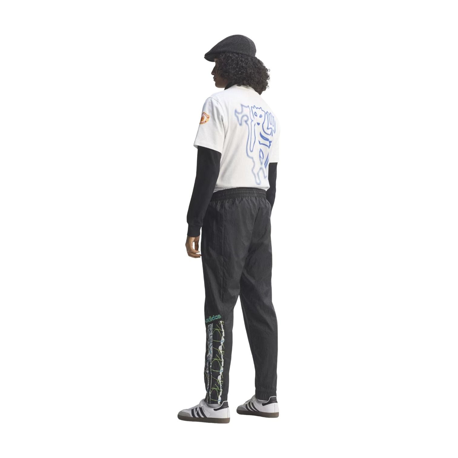 adidas Manchester United Woven Pant 90 Asia Sizing 'Black' KD5816