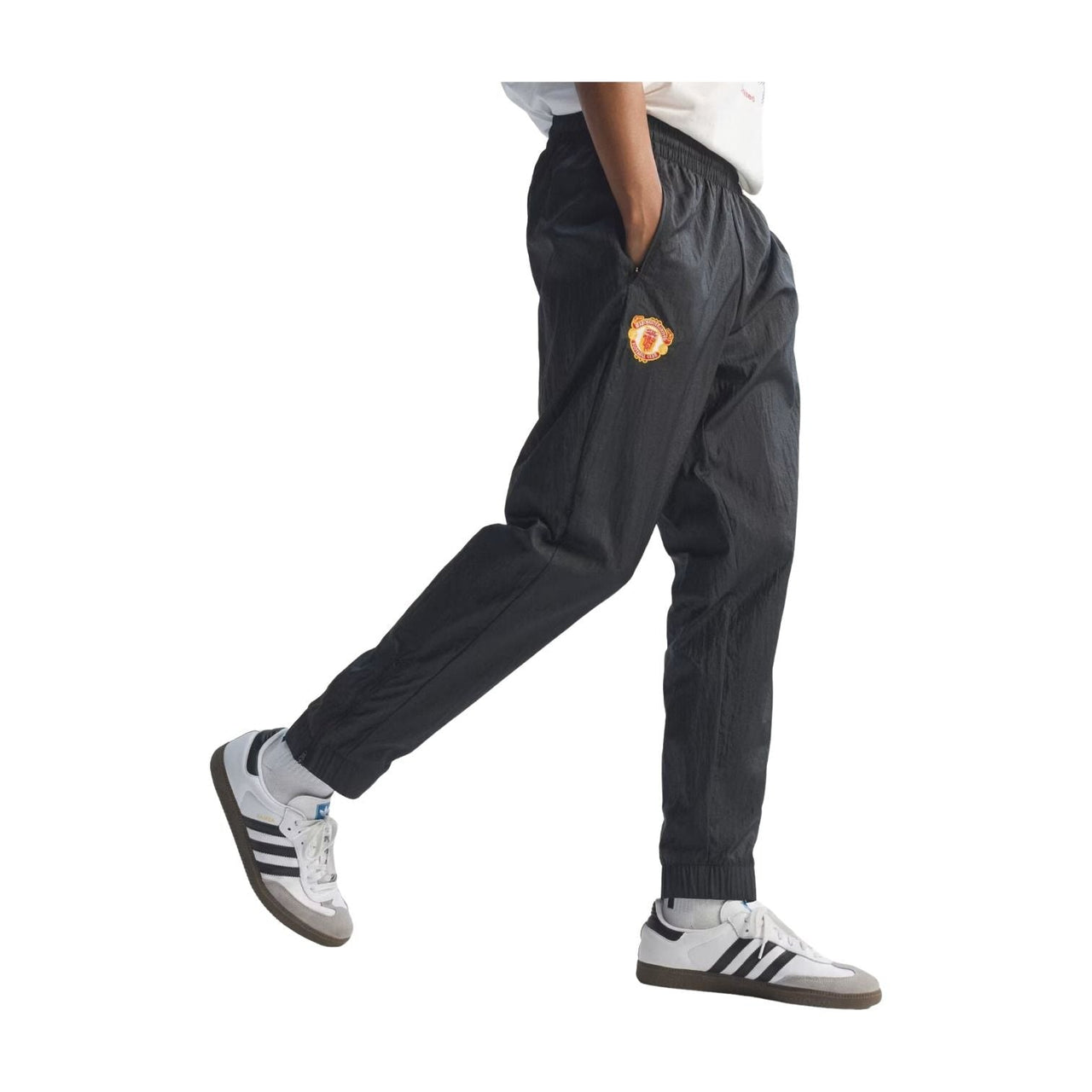 adidas Manchester United Woven Pant 90 Asia Sizing 'Black' KD5816