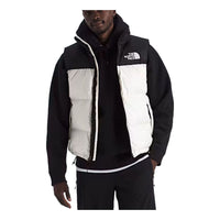 The North Face 1996 Retro Nuptse Vest 'White Dune TNF Black Recycled Down' NF0A3JQQGOM