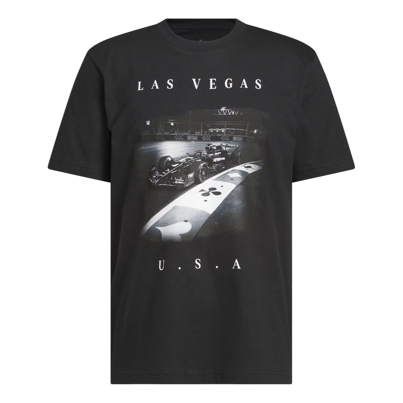 adidas x Mercedes-AMG Petronas F1 Team Las Vegas Graphic T-Shirt 'Black' KZ3123