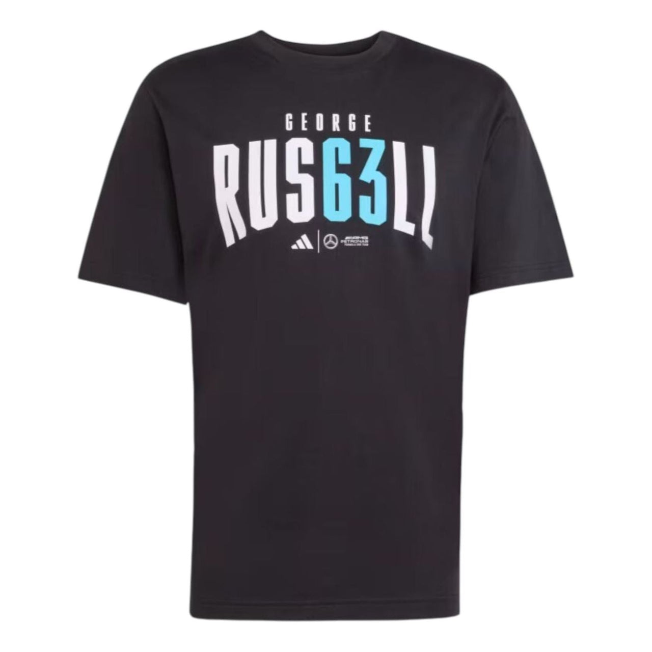 adidas x Mercedes x George Russell T-Shirt 'Black' JZ8905