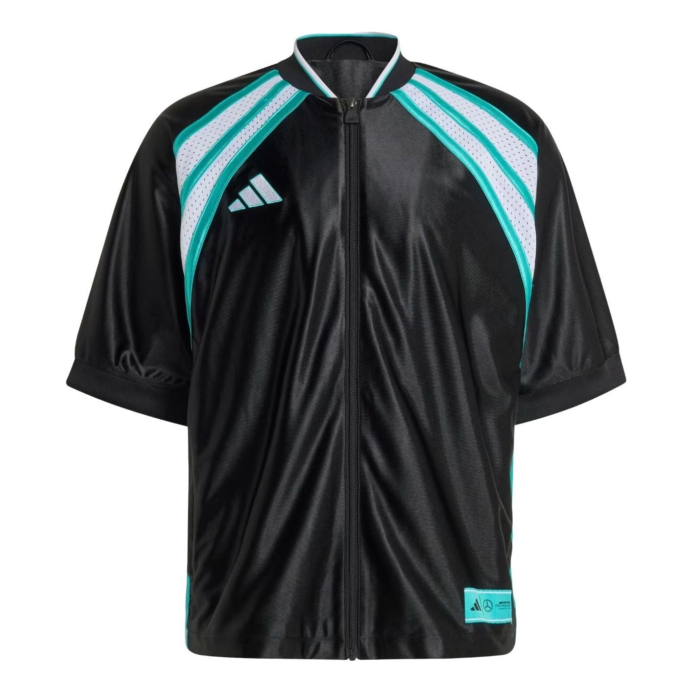 adidas x Mercedes - AMG Petronas Formula One Team Las Vegas Baseball Shirt 'Black White' KG4743