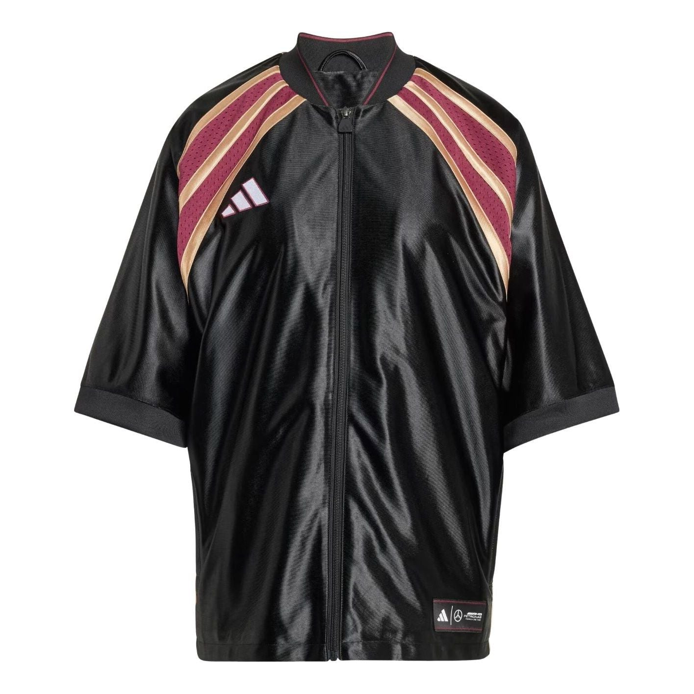 adidas x Mercedes - AMG Petronas Formula One Team Las Vegas Baseball Shirt 'Victory Crimson Black' KG4796
