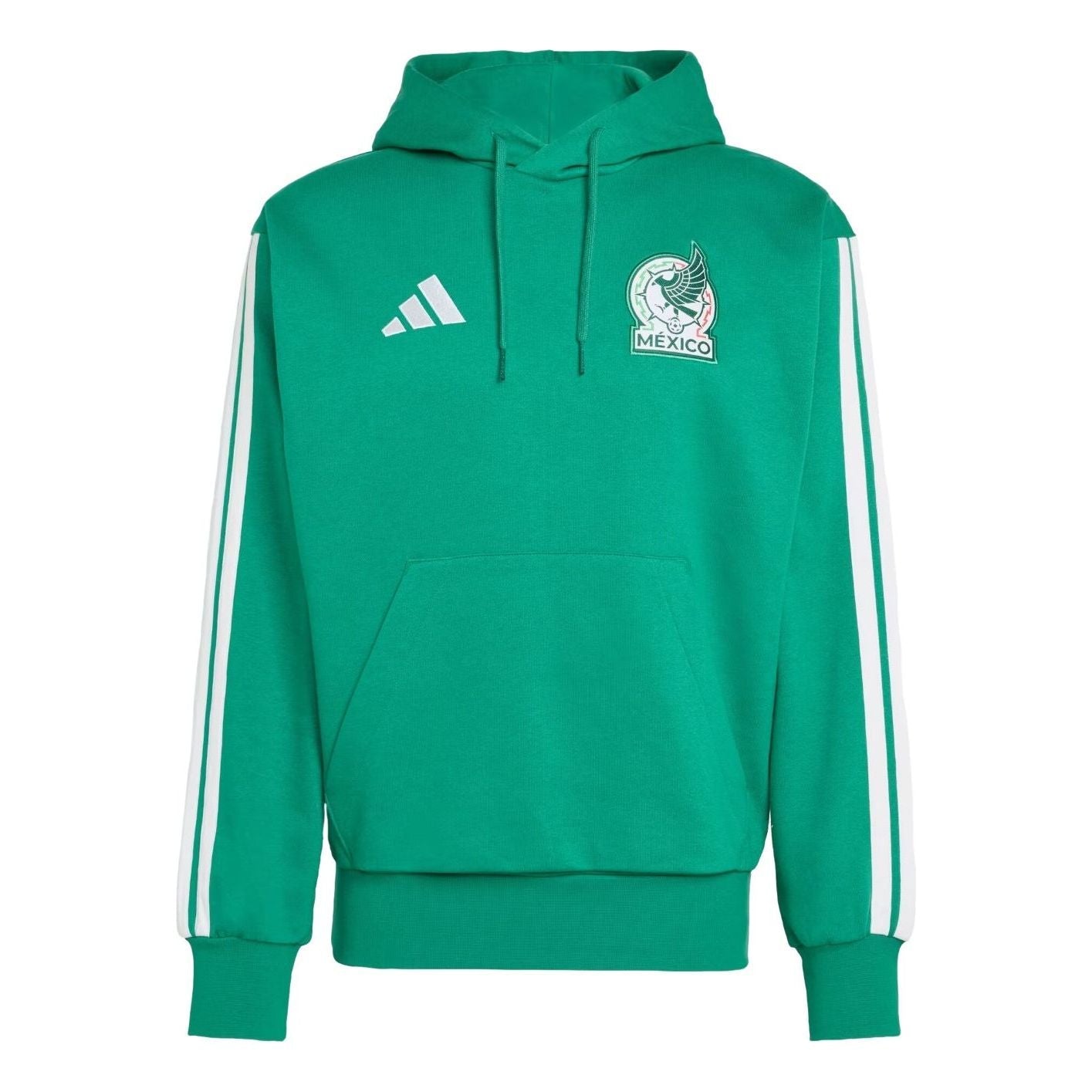 adidas Mexico DNA Fleece Hoodie 'Bold Green' JZ6466