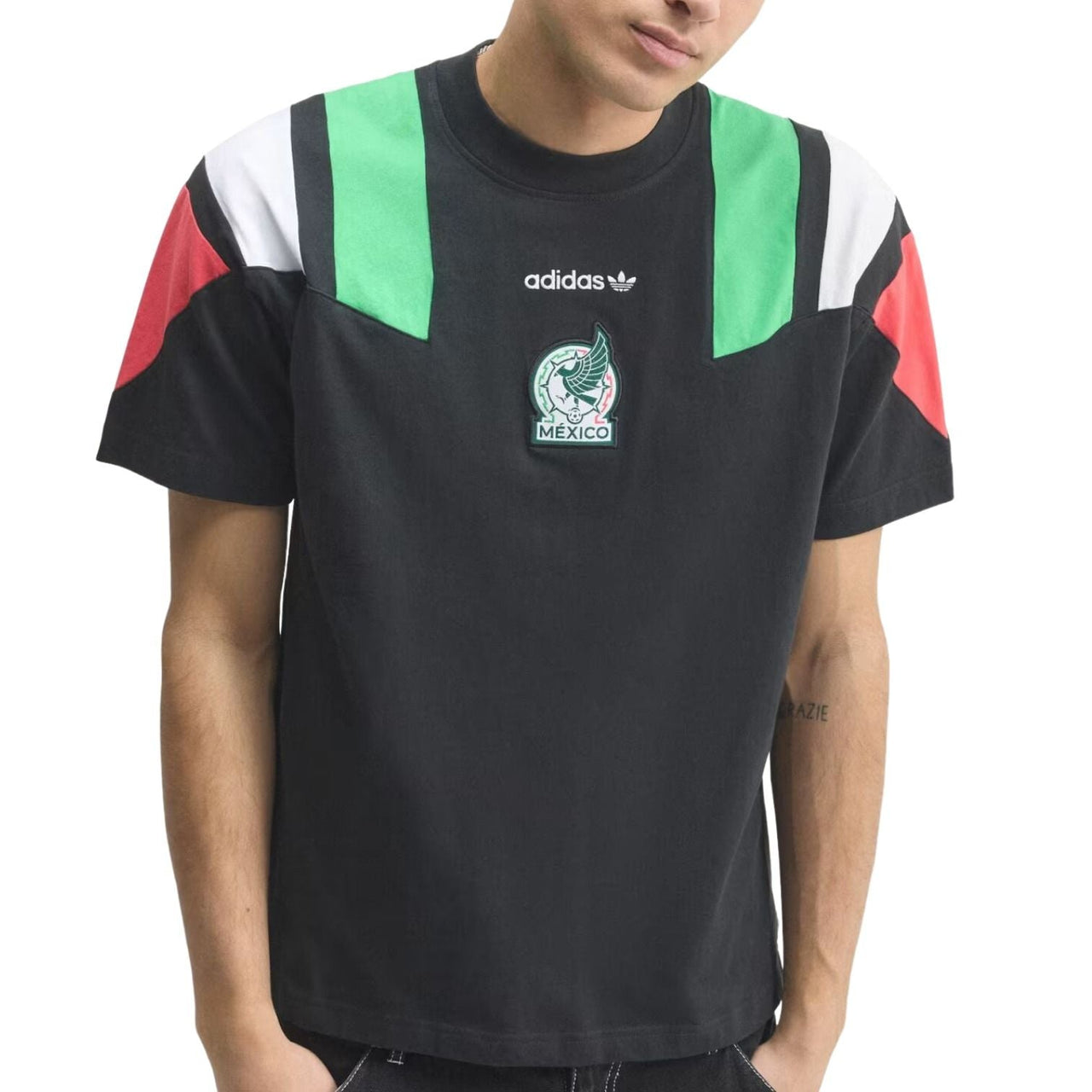 adidas Mexico EQT T-Shirt Asia Sizing 'Black' KG2573