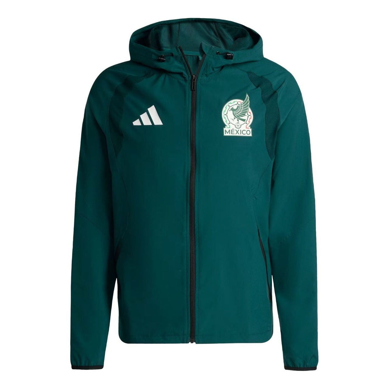 adidas Mexico Tiro Travel Full Zip Windbreaker 'Aurora Ivy' JZ6486