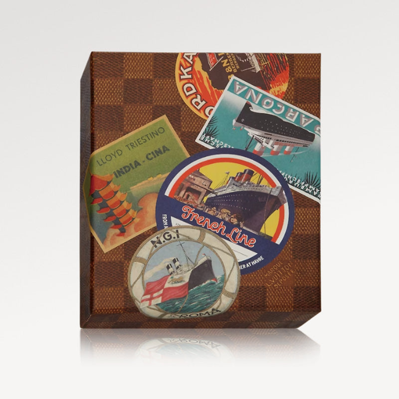 LOUIS VUITTON OCEAN LINERS LABELS Postcard Box Trend Based Products Yellow