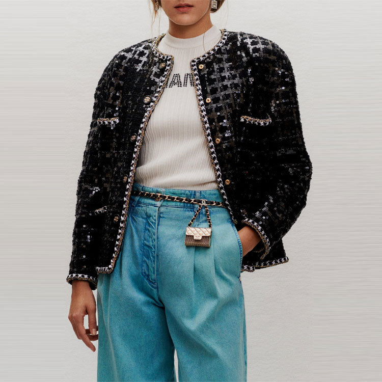 CHANEL Jackets Women's Black