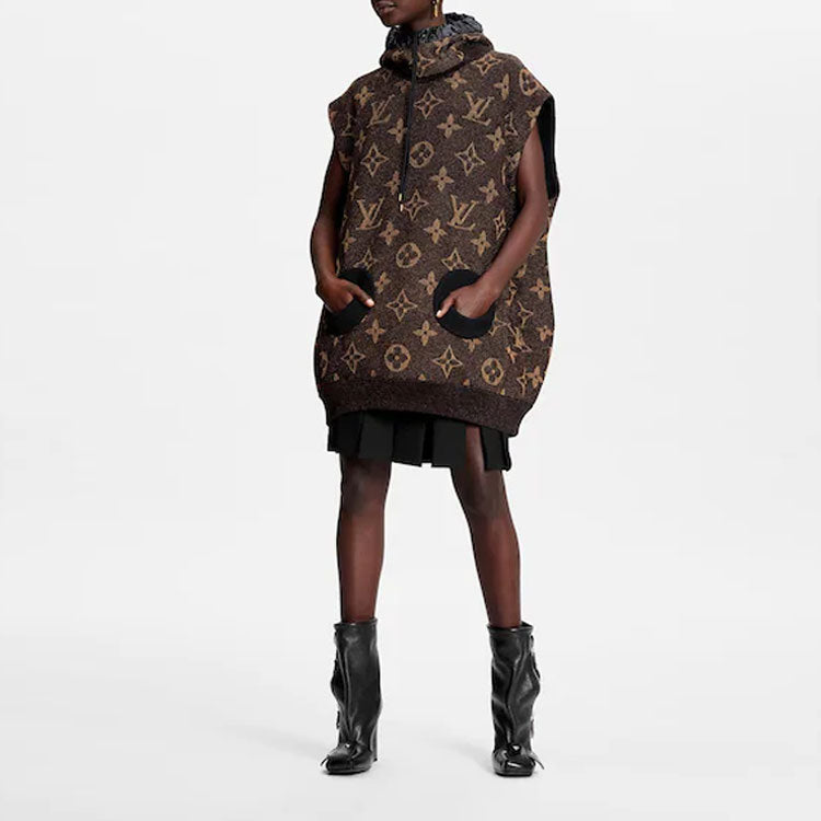 LOUIS VUITTON Lurex Monogram Sleeveless Pullover