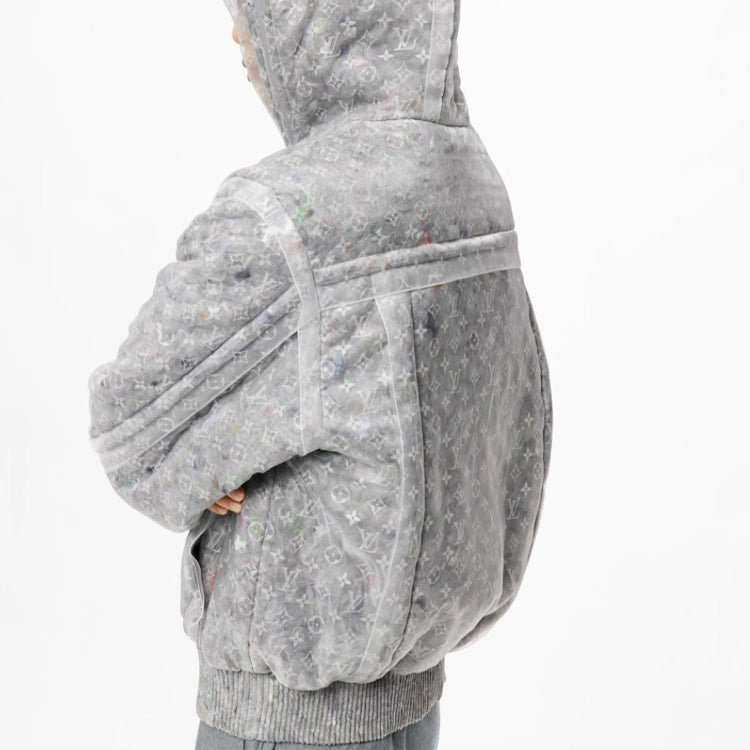 LOUIS VUITTON Monogram Organza Padded Blouson