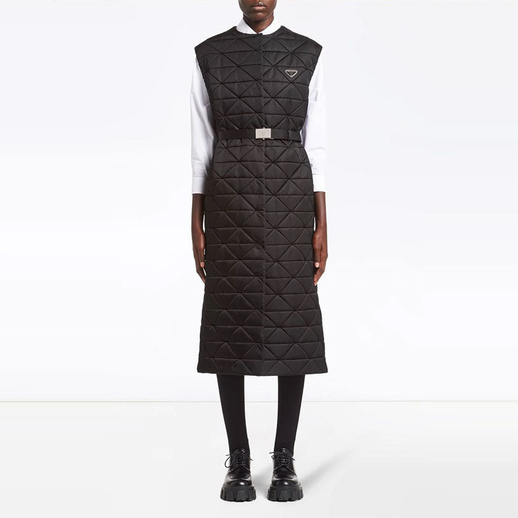 PRADA FW21 Sleeveless Dress Black Women's