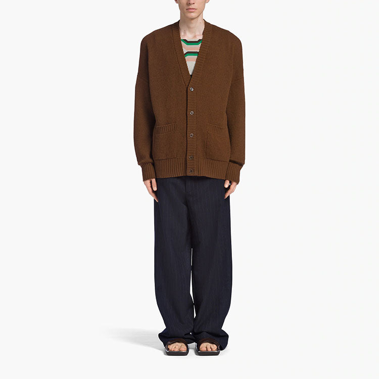 PRADA Cashmere Sweaters Men Tobacco