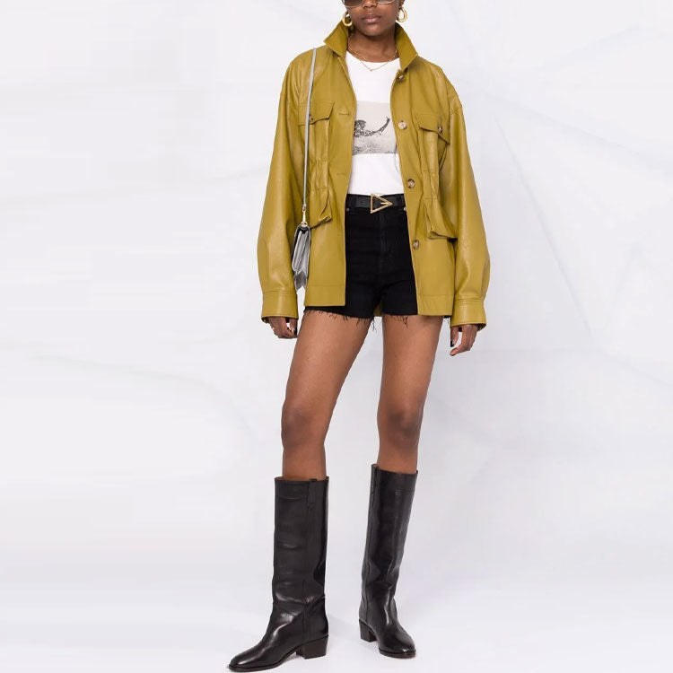 SAINT LAURENT Denim Shorts Women's Black