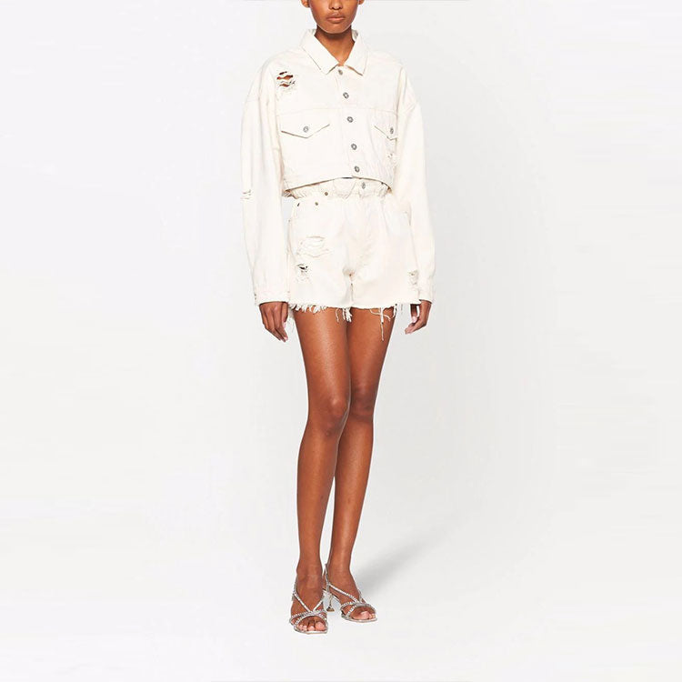 MIU MIU Denim Jacket Women's White