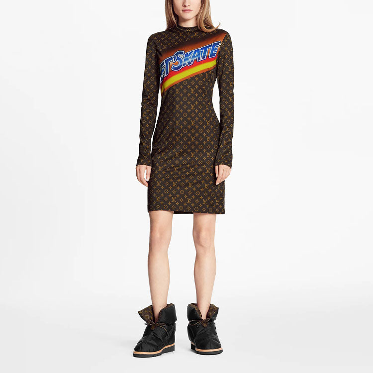 LOUIS VUITTON New Quarterly Products Of LV Long-Sleeved Dresses Women's Multicolor