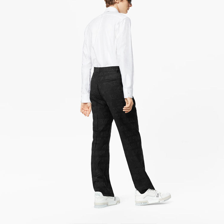 LOUIS VUITTON New Quarterly Products Of LV FW21 Casual Pants Men's Black