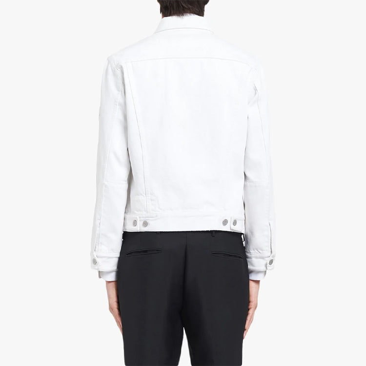 PRADA Denim Jackets Men White