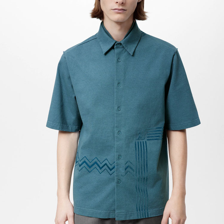 LOUIS VUITTON New Quarterly Products Of LV Shirts Men Blue
