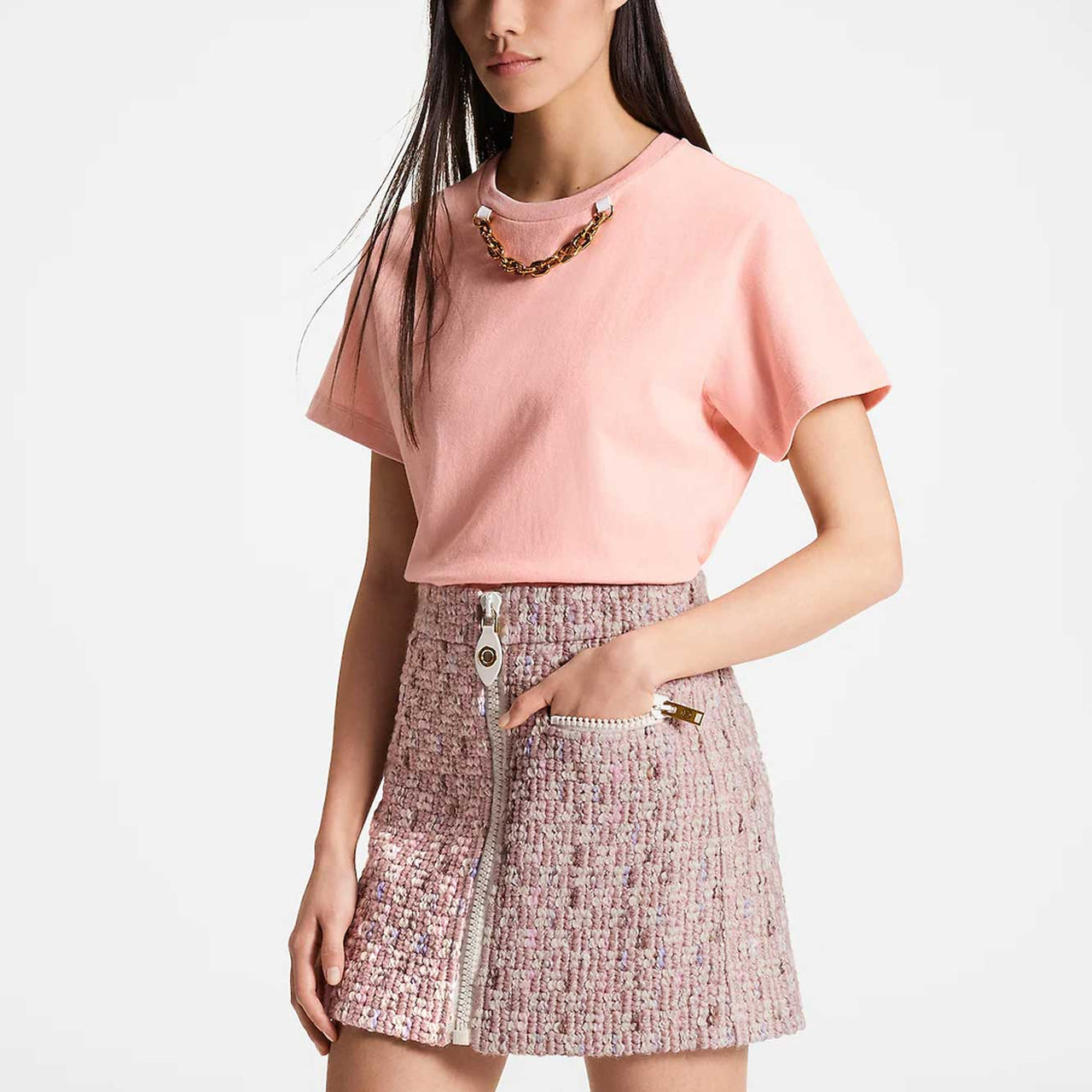 LOUIS VUITTON T-Shirt Women's Pink
