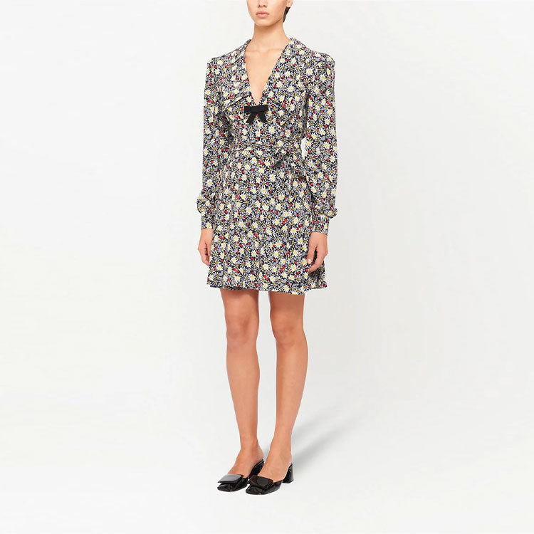 MIU MIU Long-Sleeved Dresses Women's Black