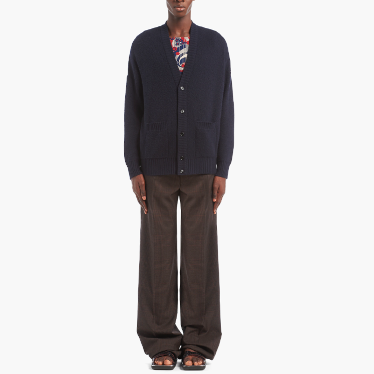 PRADA Cashmere Sweaters Men Blue