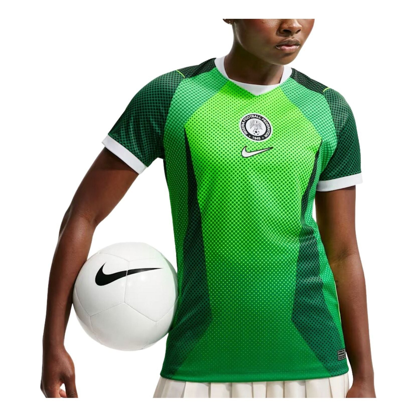 (WMNS) Nike Nigeria 2026 Stadium Home Dri-FIT Jersey 'Pine Green Electric Green White' IB4559-302