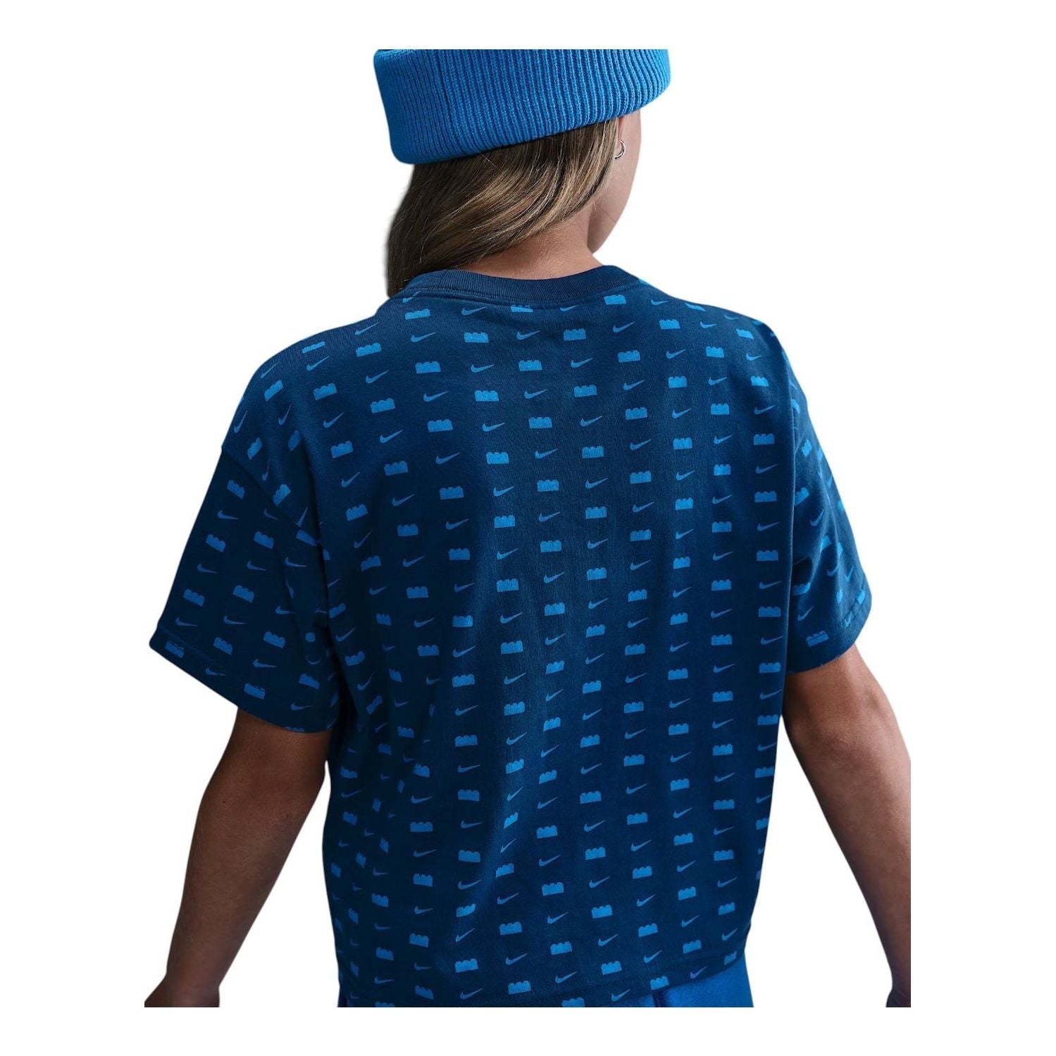 (GS) Nike x Lego Logo T-Shirt 'Brave Blue' IB4463-416