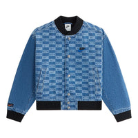 (PS) KITH x Nike Denim Laser Etched Varsity Jacket 'Mystic Navy' NKIO4898-461