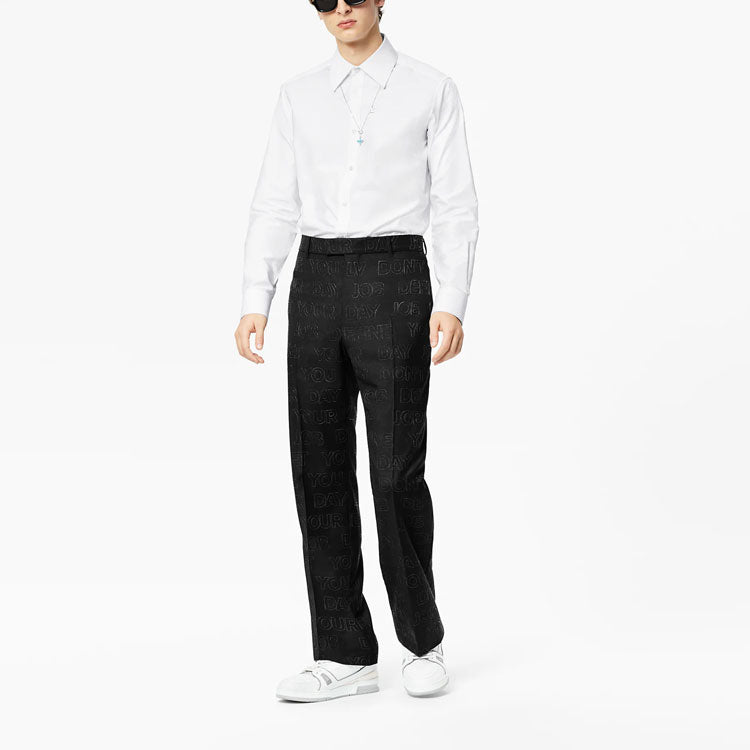 LOUIS VUITTON New Quarterly Products Of LV FW21 Casual Pants Men's Black