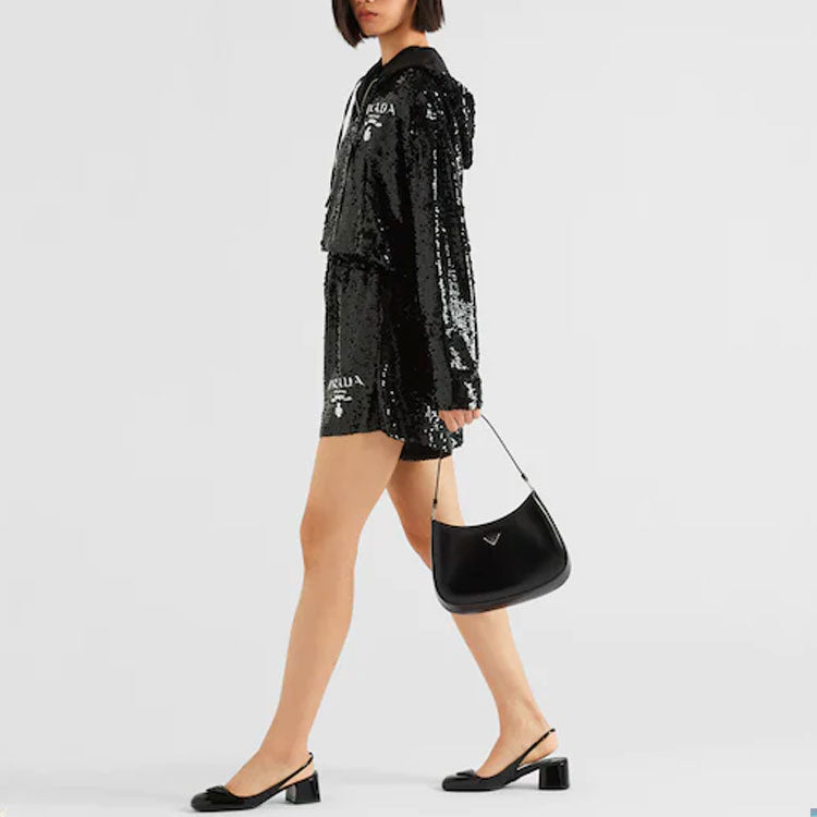 PRADA Cropped Coats Women's Black