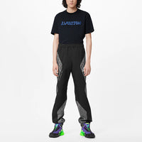 LOUIS VUITTON Knitted Sports Pants Men's Black