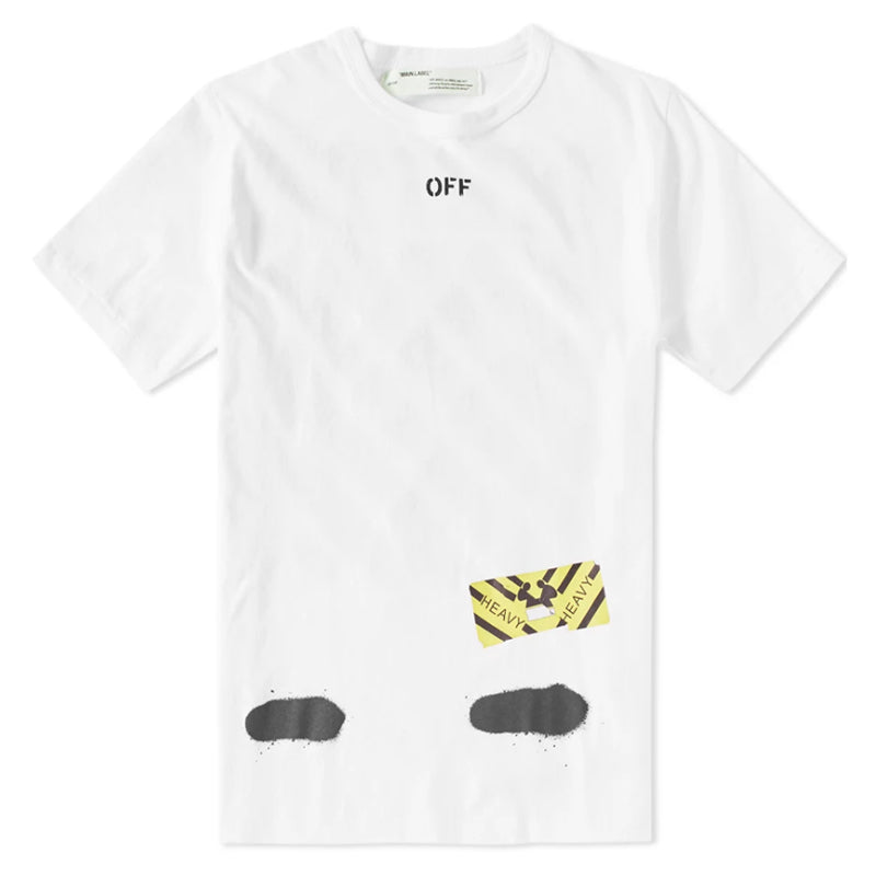 Off-White Diag Spray S/S Tee OMAA002S171850130110-WH